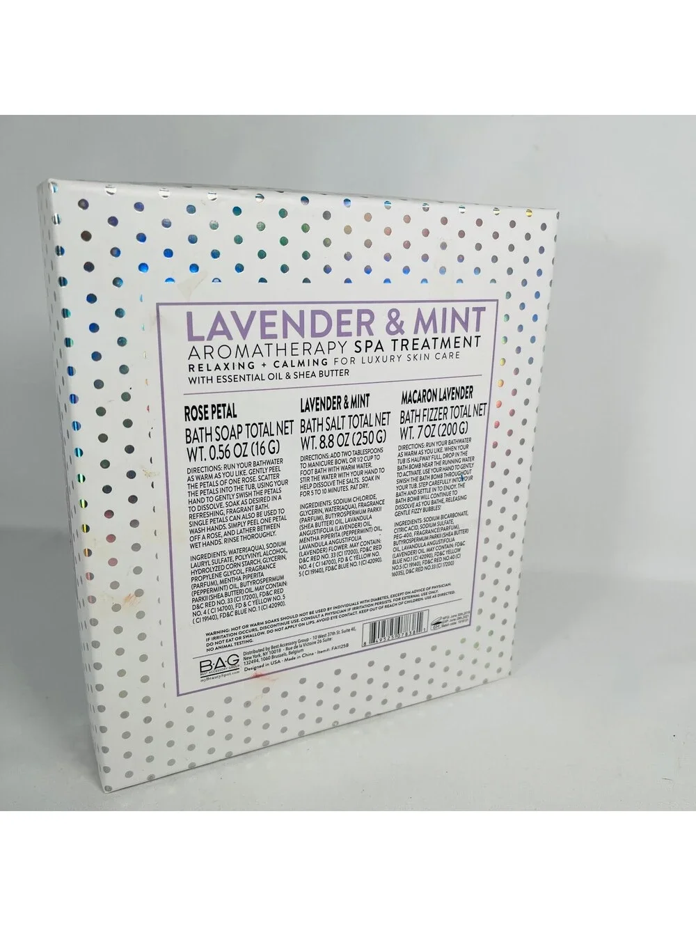 My Beauty Spot Lavender Mint Aromatherapy Spa Treatment Bath Gift Set NIB